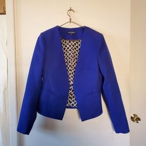 Mario Serrani Italy Royal blue blazer fully lined Open front shoulder pa…